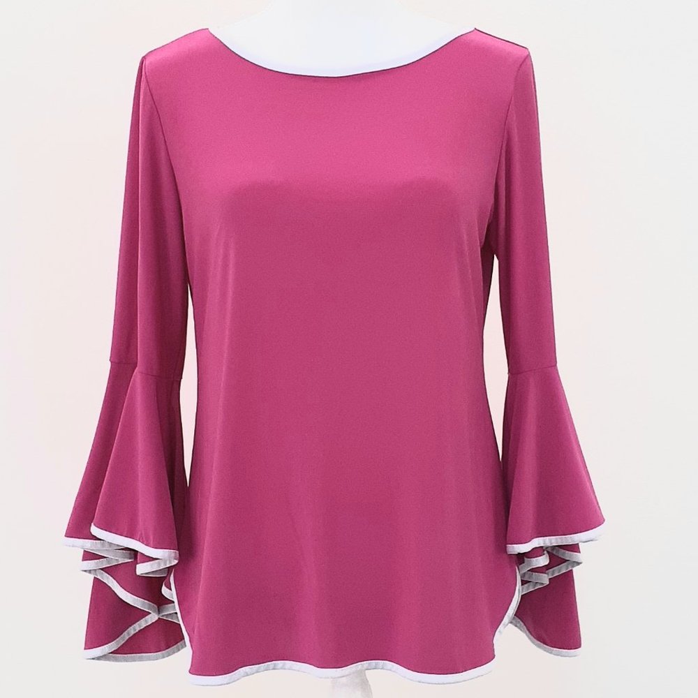Coco Bianco Womens Relaxed Blouse Sz M